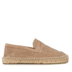 Espadryle Manebi. Brązowe espadryle damskie Manebi, bez wzorów, bez obcasa, bez zapięcia. Za 419.99 zł.