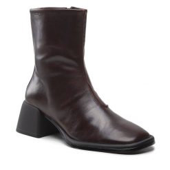 Botki Vagabond Shoemakers. Brązowe botki damskie Vagabond Shoemakers, bez obcasa, na słupku, bez zapięcia. Za 769.99 zł.