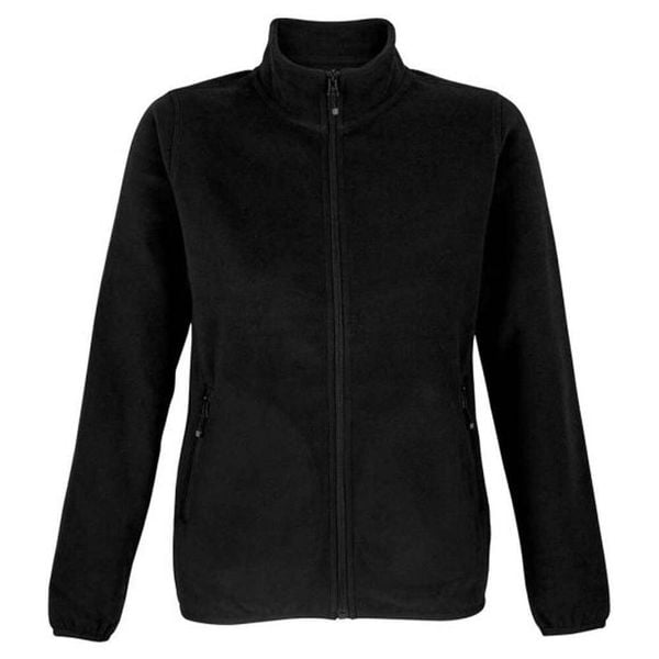 Damska Bluza Polarowa Factor Zapinana Na Zamek Błyskawiczny. Czarne bluzy damskie SOL'S, na zimę, s, bez wzorów, z polaru, bez kaptura. Za 149.99 zł.