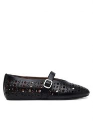 Badura Baleriny ELAN-SLT24067P-55 Czarny. Czarne baleriny damskie Badura, bez wzorów, ze skóry, bez obcasa. Za 279.99 zł.