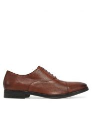 Geox Półbuty U Rezzonico U558QB 000LM C6001 Brązowy. Brązowe eleganckie półbuty Geox, ze skóry, wizytowe, bez zapięcia. Za 389.99 zł.