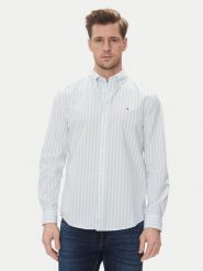 Tommy Hilfiger Koszula MW0MW39159 Błękitny Regular Fit. Niebieskie koszule męskie Tommy Hilfiger, m, bez wzorów, z bawełny, bez kołnierzyka, bez ramiączek. Za 259.99 zł.