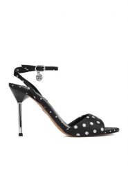 Nine West Szpilki EO-CD26-144 Czarny. Czarne szpilki damskie Nine West, bez wzorów, z materiału, bez obcasa, bez zapięcia. Za 279.99 zł.