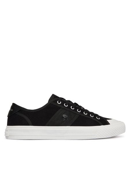 KARL LAGERFELD Trampki Rae KL50326 Czarny. Czarne trampki męskie KARL LAGERFELD, bez wzorów, z materiału, bez zapięcia. Za 432.99 zł.