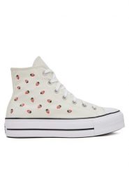 Converse Trampki Chuck Taylor All Star Lift A14934C Écru. Trampki i tenisówki damskie Converse, bez wzorów, z materiału, retro, bez zapięcia. Za 319.99 zł.