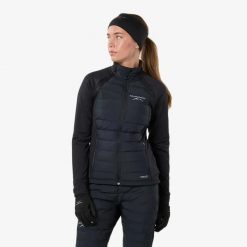 Kurtka Narciarska Narciarstwo biegowe Kobieta Thermal Izolujący. Czarne kurtki damskie SWEDEMOUNT, s, bez wzorów, z elastanu, bez kaptura, narciarskie. Za 359.99 zł.