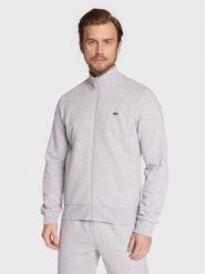Lacoste Bluza SH9622 Szary Regular Fit. Szare bluzy męskie Lacoste, m, bez wzorów, z bawełny, bez kaptura. Za 429.99 zł.