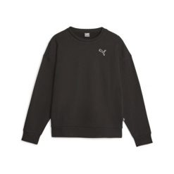 Bluza sportowa damska PUMA BETTER ESSENTIALS. Czarne bluzy damskie Puma, m, bez wzorów, bez kaptura. W wyprzedaży za 207.45 zł.