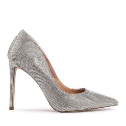 Szpilki Steve Madden. Szare szpilki damskie Steve Madden, bez wzorów, bez obcasa, bez zapięcia. Za 349.99 zł.