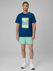 Spodenki plażowe boardshorty męskie 4F 4FRSS26UBDSM229. Zielone szorty męskie 4f, na lato, l, bez wzorów, z elastanu. Za 79.99 zł.