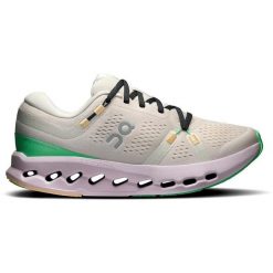 Buty do biegania damskie On Cloudsurfer 2 pearl/orchid. Białe obuwie sportowe damskie On, bez wzorów, z materiału, do biegania. Za 569.99 zł.