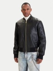 Versace Jeans Couture Kurtka skórzana 80GAVP06 CPPS3 Czarny Regular Fit. Czarne kurtki męskie Versace Jeans Couture, m, bez wzorów, z jeansu, bez kaptura. Za 1,801.99 zł.