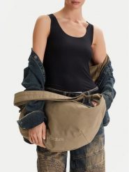 Guess Jeans Torebka CWBEO-GUESS-M-002-09 Zielony. Zielone torebki do ręki damskie Guess Jeans, z aplikacjami, z jeansu, bez dodatków. Za 199.99 zł.