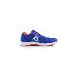Buty do chodzenia damskie Reebok Express Runner. Niebieskie obuwie sportowe damskie Reebok, bez wzorów, z materiału, trekkingowe. Za 189.00 zł.