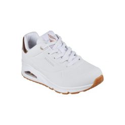 Sneakersy damskie Skechers Uno Golden Air. Białe obuwie sportowe damskie Skechers, bez wzorów, z gumy, trekkingowe, Skechers Sport. Za 329.99 zł.