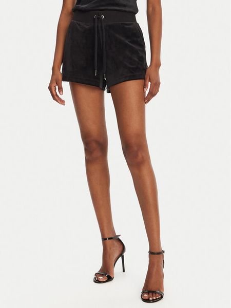 Juicy Couture Szorty sportowe Eve JCBHS224801 Czarny Regular Fit. Czarne szorty sportowe damskie Juicy Couture, l, bez wzorów, z syntetyku, sportowe. Za 279.99 zł.