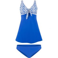 Tankini z dłuższym topem (2 części) bonprix błękit królewski - biały. Bikini damskie marki NABAIJI. Za 129.99 zł.
