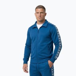 Bluza męska Pitbull Track Jacket Powers. Niebieskie bluzy męskie PITBULL, m, bez wzorów, z elastanu, bez kaptura. Za 269.99 zł.