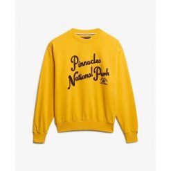 Bluza damska Superdry Lo-fi Outdoor. Żółte bluzy damskie Superdry., bez wzorów, bez kaptura. Za 326.95 zł.