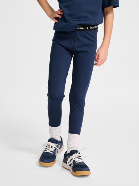 Legginsy dziewczęce Hummel Pulse Mid. Niebieskie legginsy dla dziewczynek Hummel, bez wzorów, z materiału. Za 120.00 zł.
