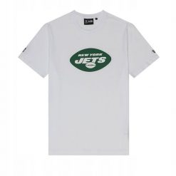 Koszulka New York Jets NFL. Białe koszulki sportowe męskie New Era, l, bez wzorów, z bawełny, bez kołnierzyka, bez ramiączek, do piłki nożnej. Za 174.00 zł.