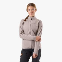 Bluza polarowa Turystyka Damska Swedemount Stryn Fleece W. Brązowe bluzy damskie SWEDEMOUNT, l, bez wzorów, z materiału, bez kaptura. Za 139.39 zł.