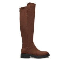 Kozaki Guess. Brązowe kozaki damskie Guess, bez obcasa, na płaskiej podeszwie. Za 819.99 zł.