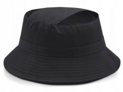 Przewiewny Kapelusz Bucket (Wędkarsko-Działkowy) - Pako Jeans - Czarny. Czarne czapki i kapelusze męskie Pako Jeans, na lato, bez wzorów, z bawełny. Za 49.99 zł.