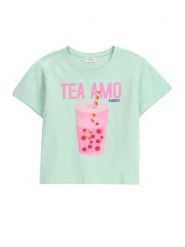 Coccodrillo T-Shirt WC5143203HGJ Zielony Regular Fit. Zielone t-shirty i topy dla dziewczynek COCCODRILLO, bez wzorów, z bawełny, bez ramiączek. Za 39.99 zł.