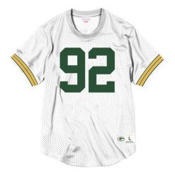 Koszulka NBA Green Bay Packers Reggie White. Czarne koszulki sportowe męskie Mitchell & Ness, bez wzorów, bez kołnierzyka, bez ramiączek, do piłki nożnej. Za 474.00 zł.