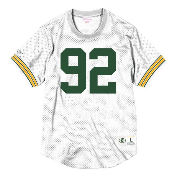 Koszulka NBA Green Bay Packers Reggie White. Czarne koszulki sportowe męskie Mitchell & Ness, bez wzorów, bez kołnierzyka, bez ramiączek, do piłki nożnej. Za 474.00 zł.