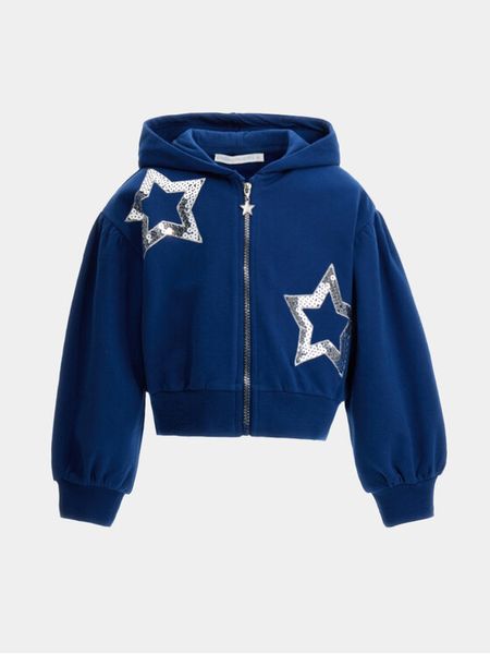 Original Marines Bluza DDA3692F Granatowy Regular Fit. Niebieskie bluzy dla dziewczynek Original Marines, bez wzorów, z bawełny, bez ramiączek, bez kaptura. Za 89.99 zł.