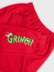 Spodnie dresowe Grinch - czerwony. Czerwone spodnie dresowe damskie Sinsay, l, bez wzorów, z dresówki. Za 49.99 zł.