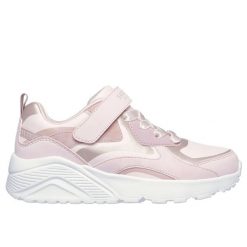 Sneakersy dziewczęce Skechers Uno Lite Metallic Burst. Szare buty sportowe dziewczęce Skechers, bez wzorów, bez zapięcia. Za 224.50 zł.
