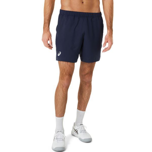 Szorty Asics Court 7 in. Niebieskie szorty męskie Asics, m, bez wzorów, z materiału, klasyczne. Za 219.00 zł.
