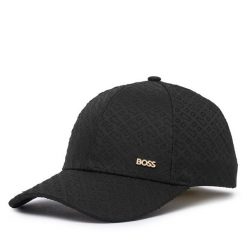 Czapka z daszkiem BOSS. Czarne czapki i kapelusze męskie Boss, bez wzorów. Za 254.99 zł.