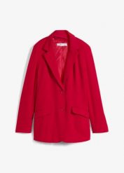 Długi żakiet z czystej bawełny. Czarne żakiety damskie bonprix, bez wzorów, z bawełny, eleganckie. Za 179.99 zł.