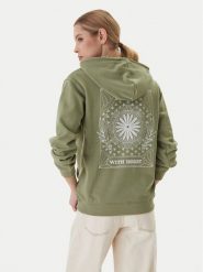 Roxy Bluza Surf Stoked Terry Vint ERJFT05062 Khaki Relaxed Fit. Brązowe bluzy damskie Roxy, m, bez wzorów, z syntetyku, bez kaptura. Za 239.99 zł.