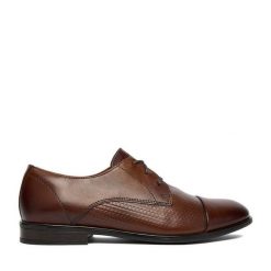 Półbuty Lasocki. Brązowe eleganckie półbuty Lasocki, wizytowe, bez zapięcia. Za 229.99 zł.