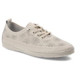 Półbuty damskie S.Barski, ze skóry naturalnej perforowana cholewka sznurowanie lekka elastyczna podeszwa wygodne casual, beżowe, LR61-7083. Brązowe półbuty damskie S.BARSKI, bez wzorów, ze skóry, casualowe, bez obcasa, na płaskiej podeszwie, bez zapięcia. Za 179.00 zł.