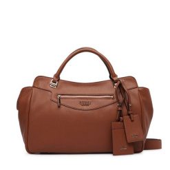 Torebka Guess. Brązowe torebki do ręki damskie Guess, z aplikacjami, bez dodatków. Za 674.99 zł.