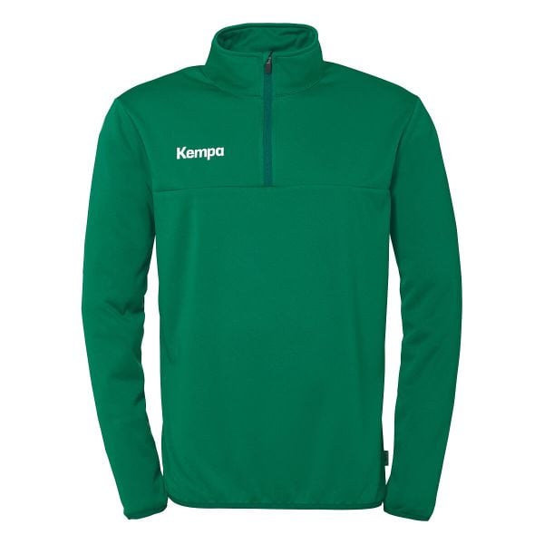 Bluza treningowa z zamkiem błyskawicznym 1/4 Kempa. Czarne bluzy męskie Kempa, bez wzorów, bez kaptura, do piłki ręcznej. Za 194.00 zł.