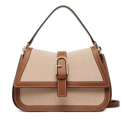 Torebka Furla. Brązowe torebki do ręki damskie Furla, bez wzorów, klasyczne, bez dodatków. Za 1,719.00 zł.