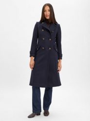 Lauren Ralph Lauren płaszcz wełniany Kobiety niebieski, 36. Niebieskie płaszcze damskie Lauren Ralph Lauren, na jesień, bez wzorów, z wełny, biznesowe, bez kaptura. Za 1,199.95 zł.