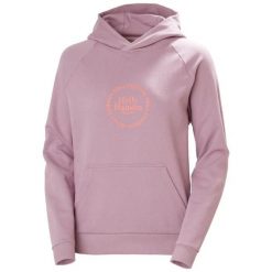 Bluza damska Helly Hansen Core Graphic. Fioletowe bluzy damskie Helly Hansen, na lato, m, bez wzorów, z bawełny, z kapturem. Za 333.10 zł.