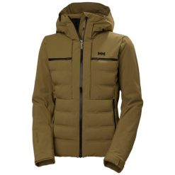 Damska kurtka narciarska Helly Hansen Alphelia Elevate. Brązowe kurtki snowboardowe damskie Helly Hansen, bez wzorów, bez kaptura, narciarskie. W wyprzedaży za 1,919.20 zł.