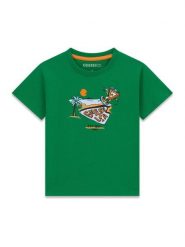 Guess T-Shirt N6GI12 K8HM4 Zielony Regular Fit. Zielone t-shirty dla chłopców Guess, z aplikacjami, z bawełny, bez ramiączek. Za 84.99 zł.