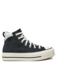 Converse Trampki Chuck Taylor All Star Puff Lift A09377C Czarny. Czarne trampki i tenisówki damskie Converse, bez wzorów, ze skóry, retro, bez zapięcia. Za 309.99 zł.