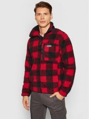 Columbia Polar Winter Pass 1866565 Czerwony Regular Fit. Czerwone bluzy męskie Columbia, m, bez wzorów, z polaru, bez kaptura. Za 279.99 zł.