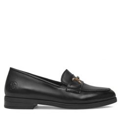 Mokasyny Rieker. Czarne mokasyny damskie Rieker. Za 359.99 zł.